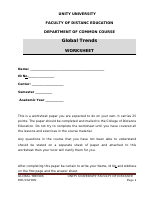 Global affairs assignment .doc